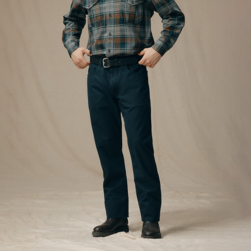Dry tin cloth 5-pocket pants by Filson | Blue mussel (Blue)