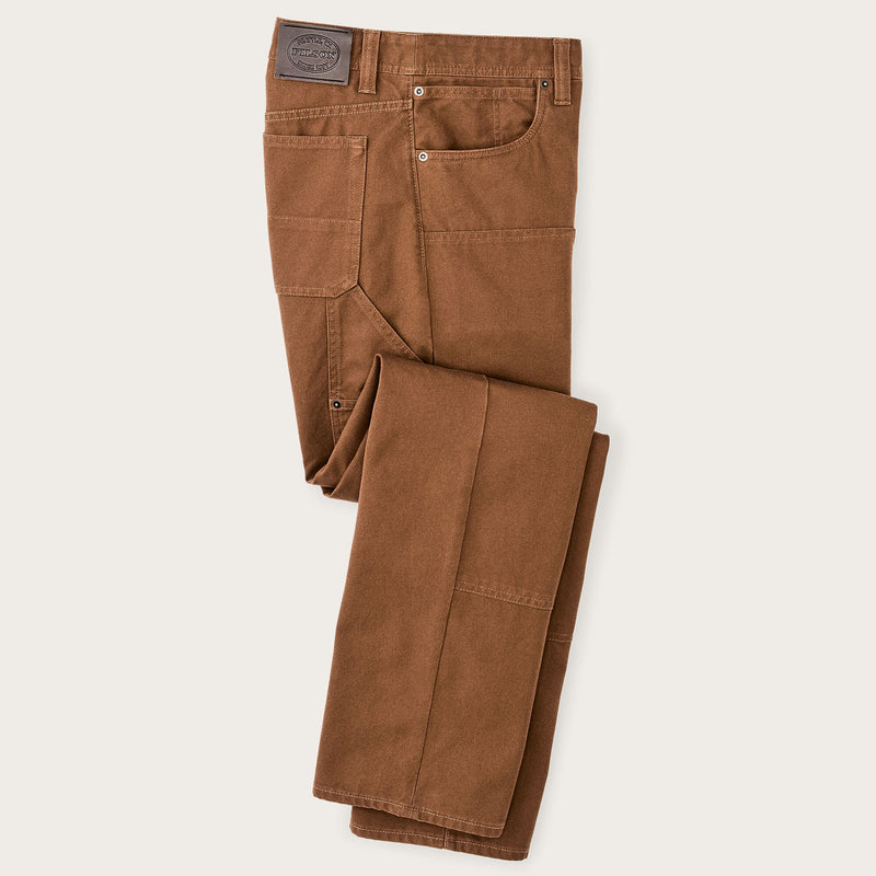 Pantalon doublé devant en dry tin cloth par Filson | Whiskey (Brown)