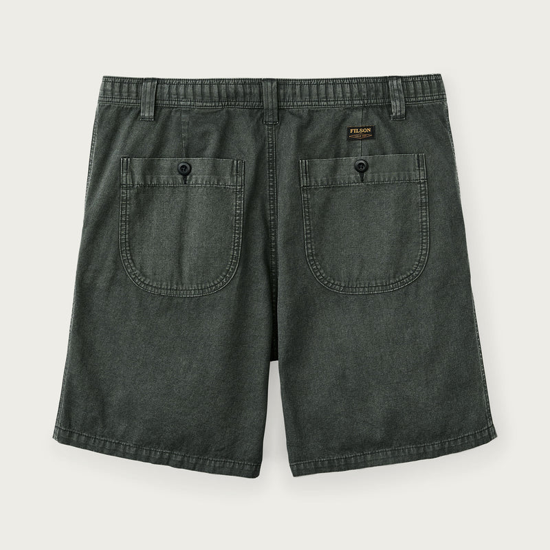 Oakville canvas shorts by Filson | Gravel (Grey)