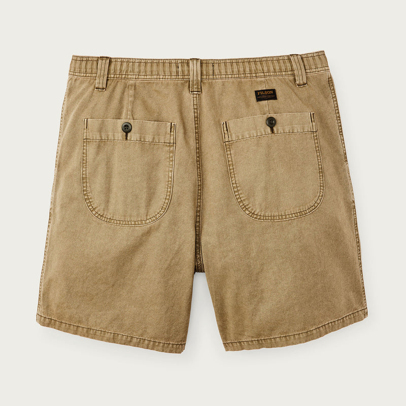 Oakville canvas shorts par Filson | Slate olive (Beige)
