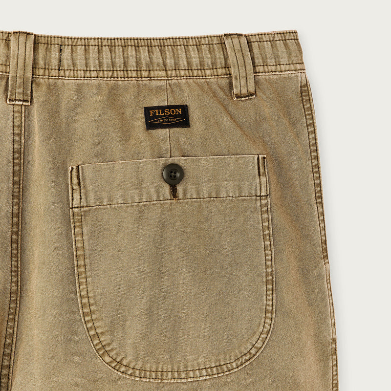 Oakville canvas shorts par Filson | Slate olive (Beige)