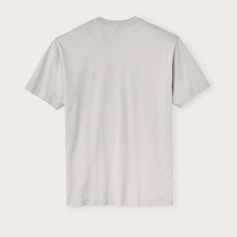 Frontier graphic t-shirt by Filson | Fog / fish stack (Grey)