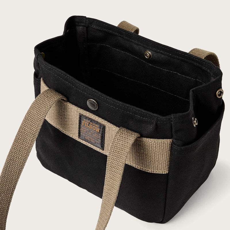 Rugged twill small open tote bag par Filson | Black (Black)