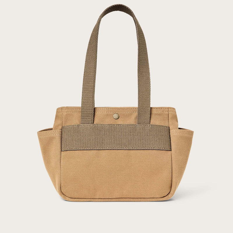 Rugged twill small open tote bag by Filson | Tan (Beige)