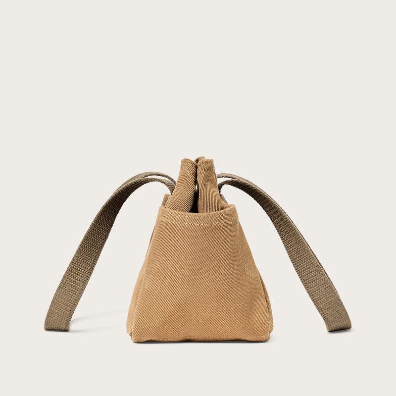 Rugged twill small open tote bag by Filson | Tan (Beige)