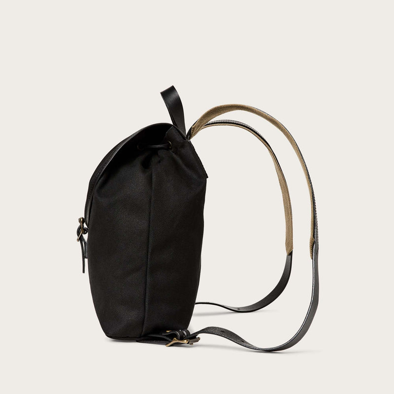 Rugged twill drawstring backpack by Filson | Black (Black)