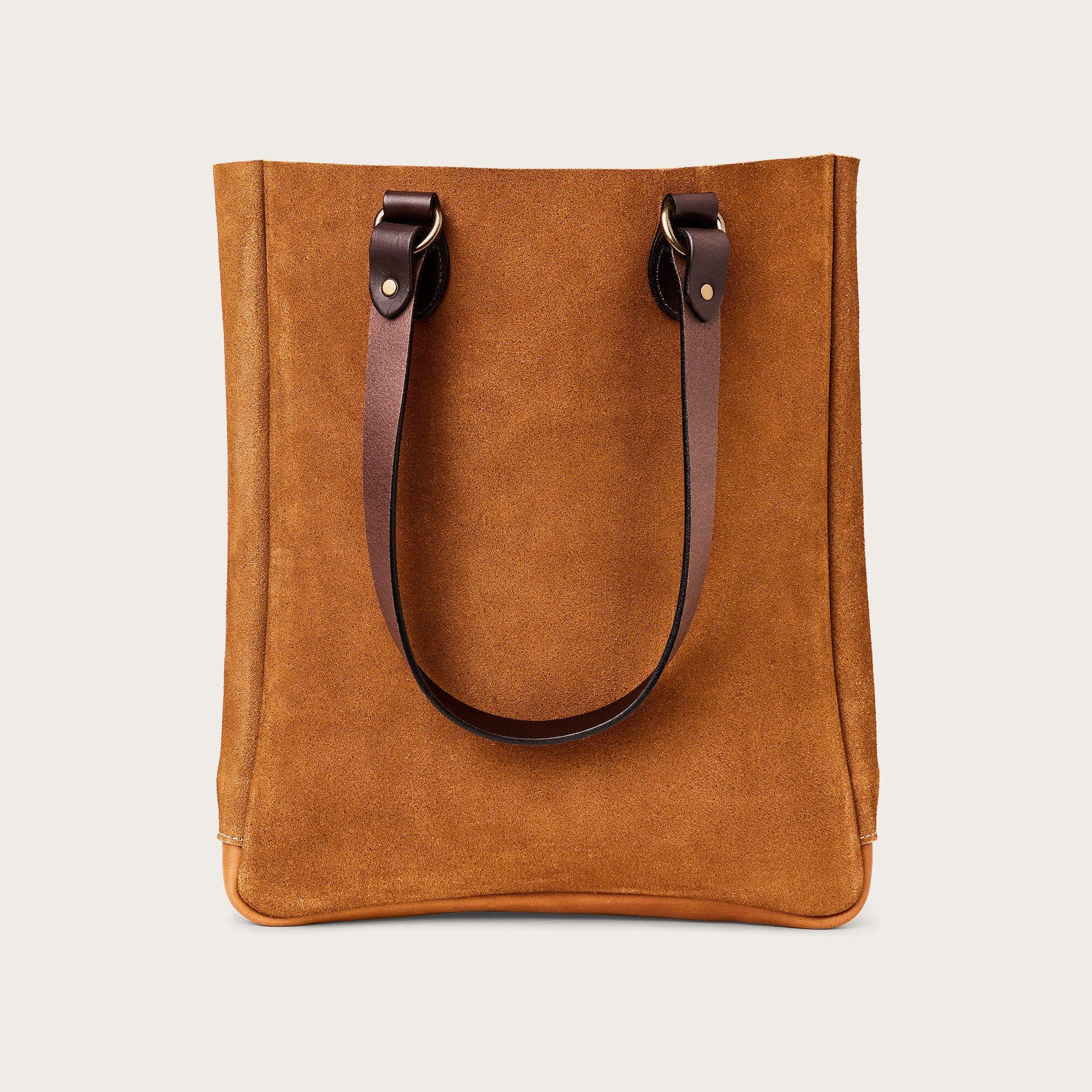 FILSON ダークブラウン トートバッグ Suede open tote bag by Filson | Saddle brown (Brown)