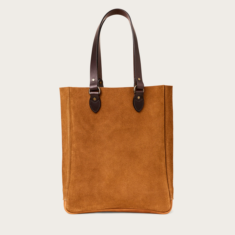 Suede open tote bag by Filson | Saddle brown (Brown)