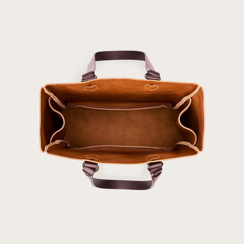 Suede open tote bag by Filson | Saddle brown (Brown)