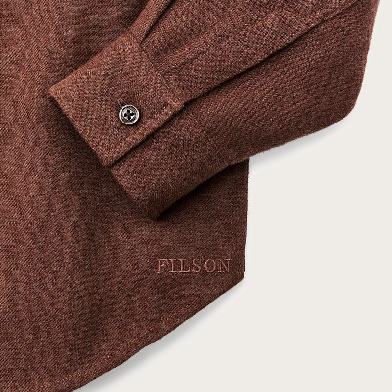 Chemise femme rangeland en flanelle par Filson | Chestnut heather (Brown)