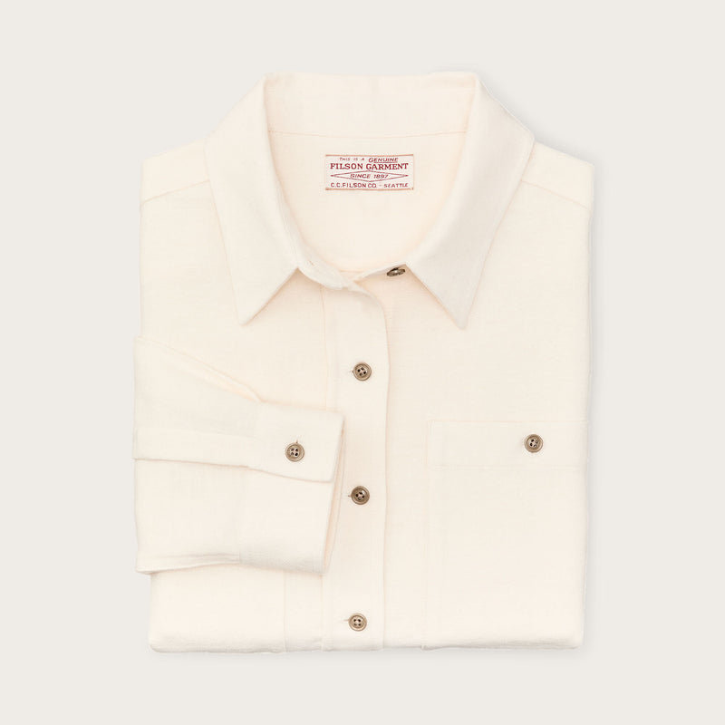 Chemise femme rangeland en flanelle par Filson | Natural heather (Beige)