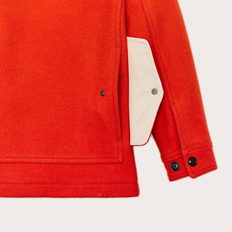 Women's mackinaw wool cruiser jacket par Filson | Flame (Orange)