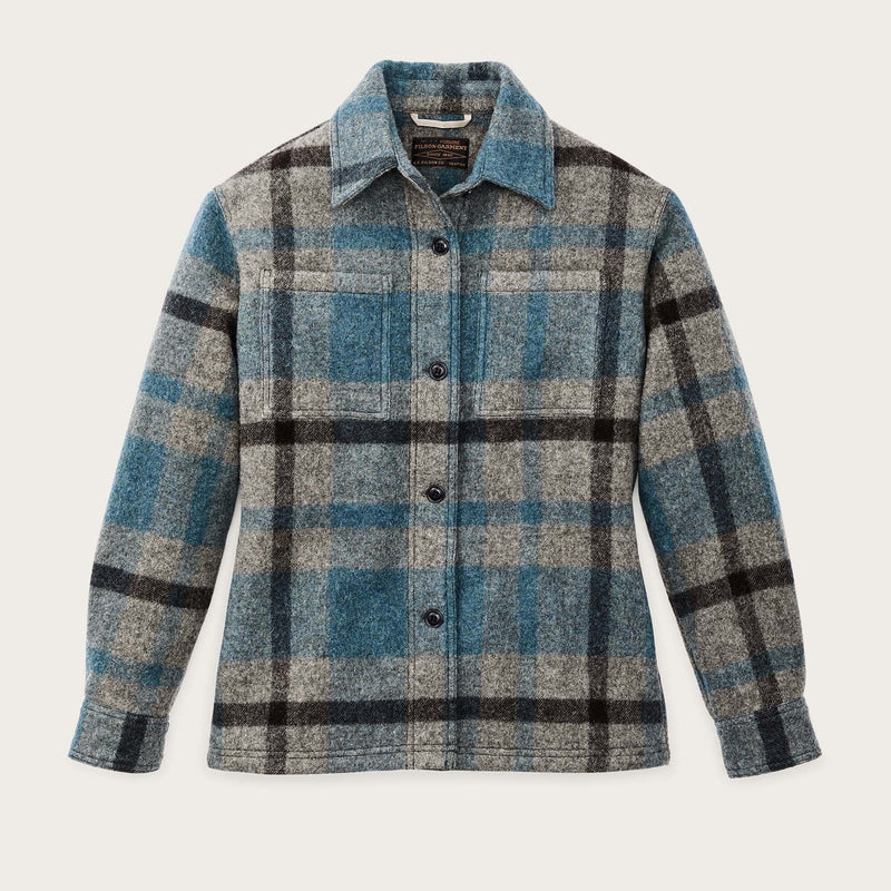 Women's wool overshirt par Filson | Ballard plaid (Blue)