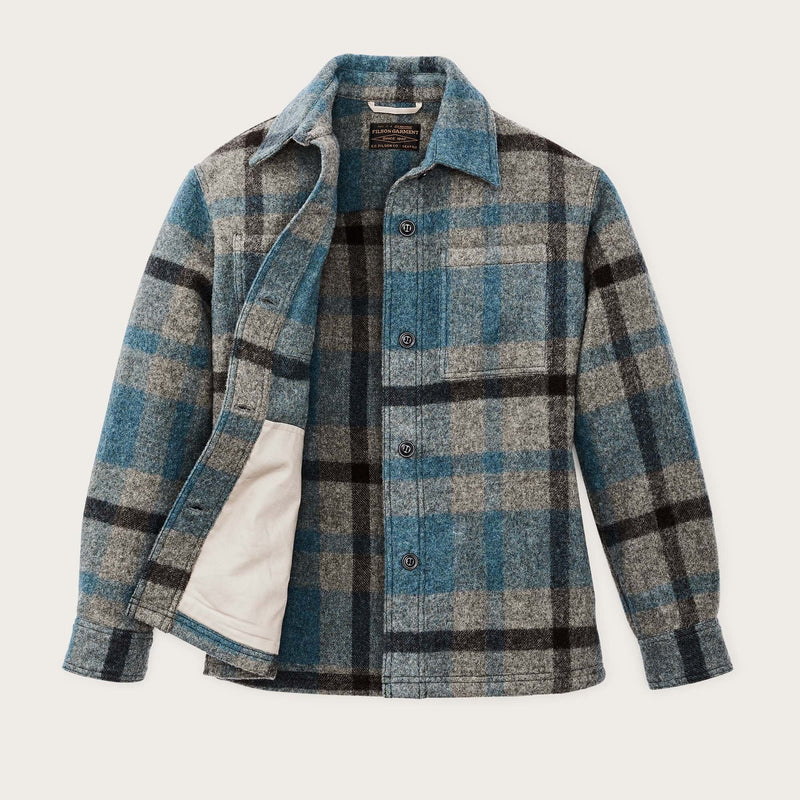 Women's wool overshirt par Filson | Ballard plaid (Blue)