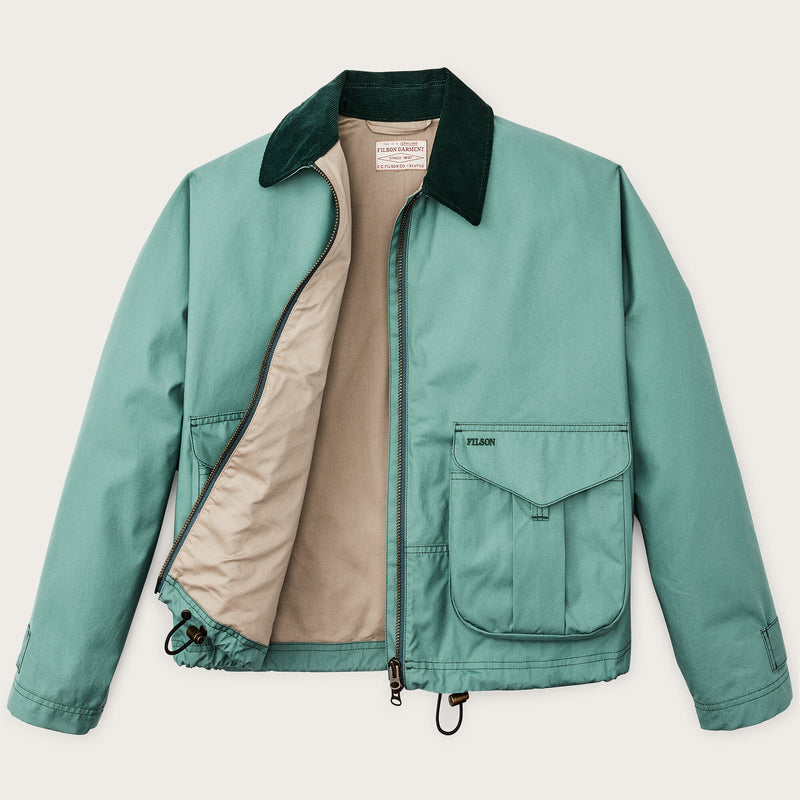 Women's aviator cloth short work jacket par Filson | Deep sea (Blue)