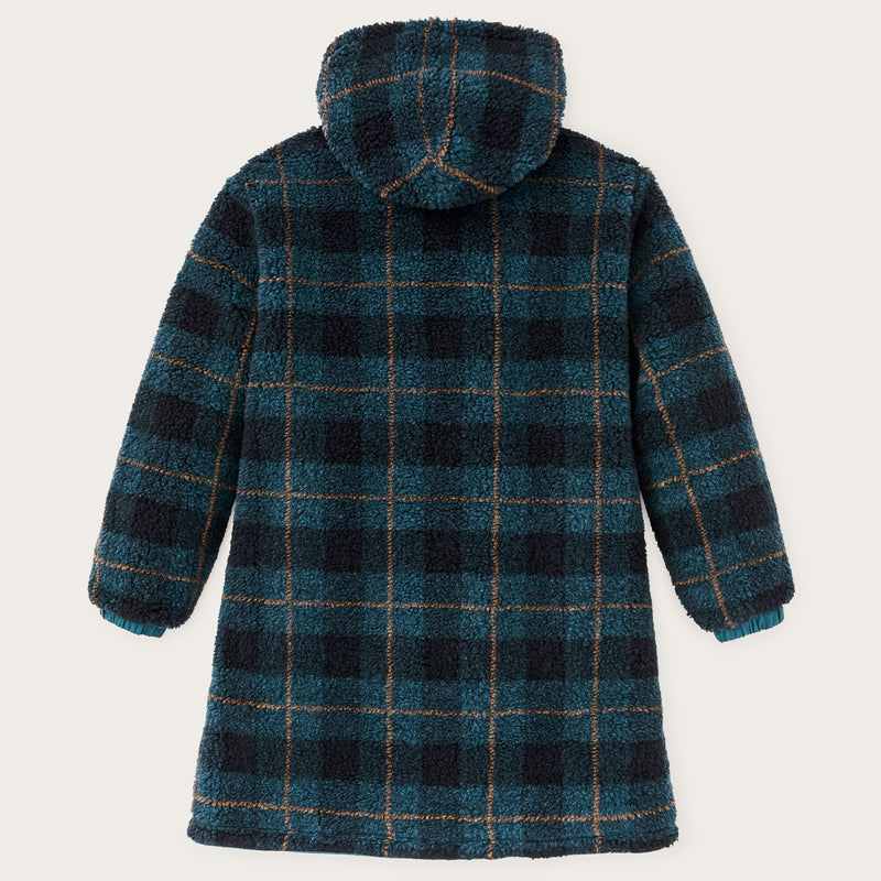 Manteau femme réversible laine polaire par Filson | Dark teal (Blue)