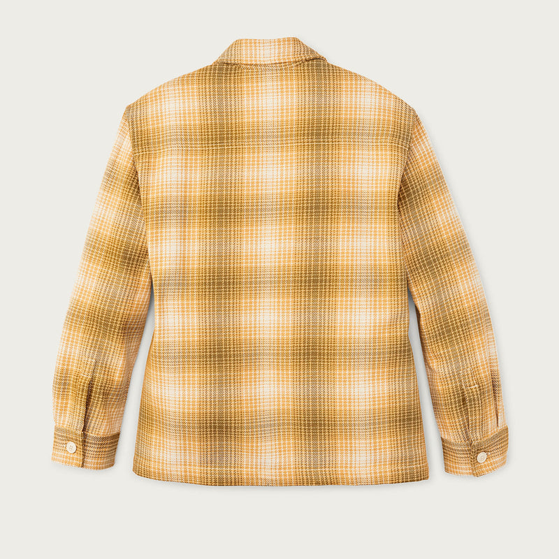 Women’s deer island jac-shirt par Filson | Ochre / cream plaid (Yellow)