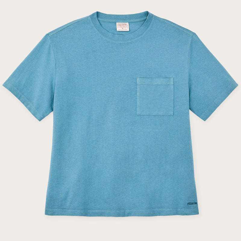 Women's short sleeve pocket tee by Filson | Storm blue (Blue)