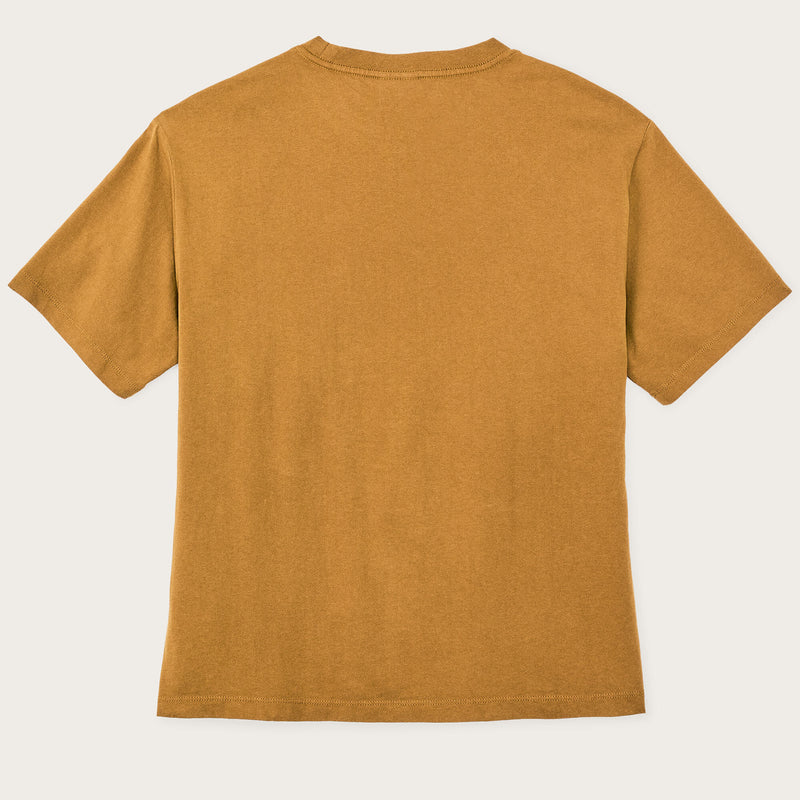 T-shirt femme poche et manches courtes par Filson | Bronze brown (Yellow)