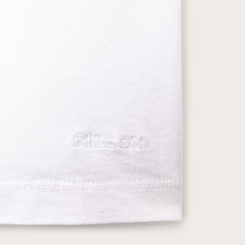 T-shirt femme poche et manches courtes par Filson | White (White)