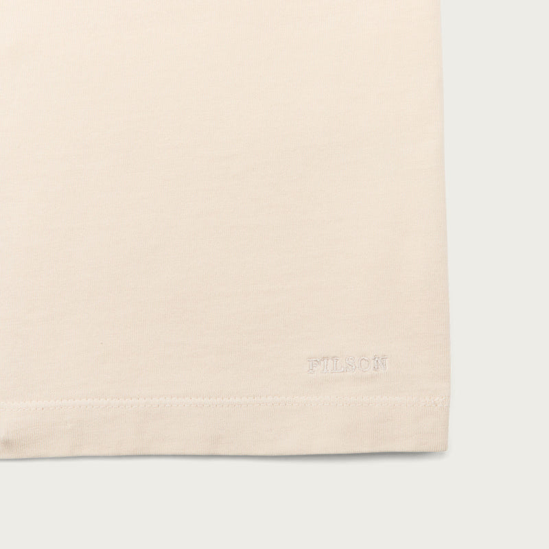 Women's short sleeve pocket tee par Filson | Ivory (Beige)