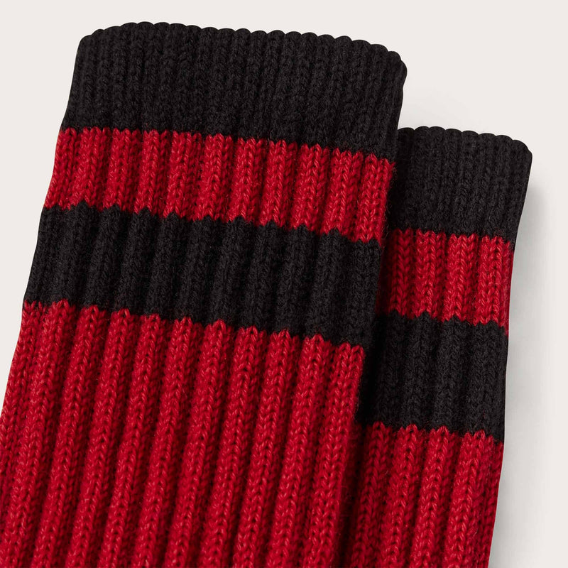1970's logger thermal socks par Filson | Scarlet (Pink)