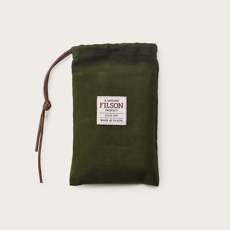 Bridle leather bi-fold wallet par Filson | Brown leather (Brown)