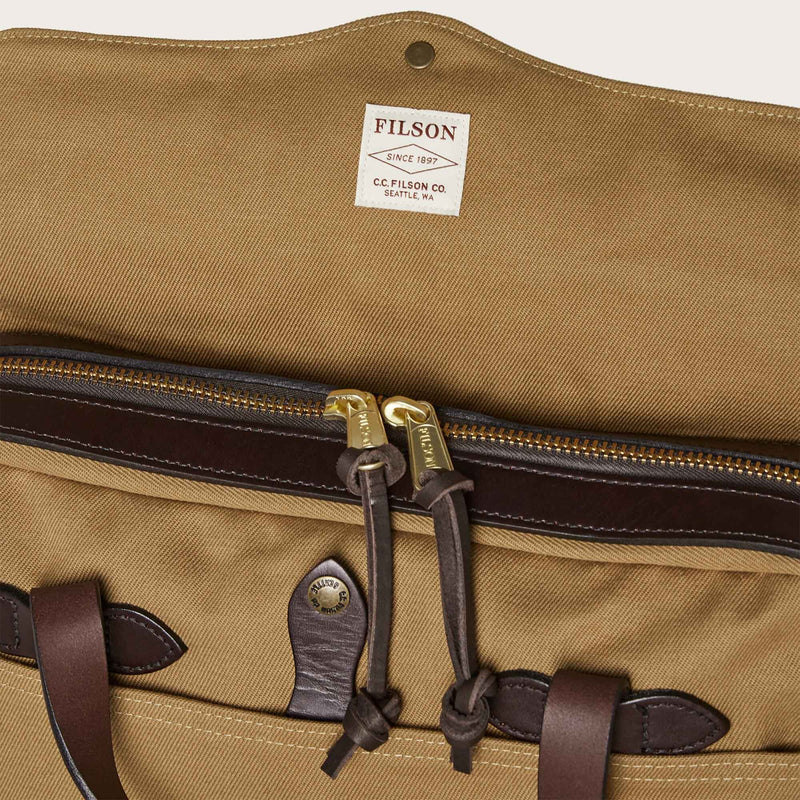 Rugged twill original briefcase by Filson | Tan (Beige)