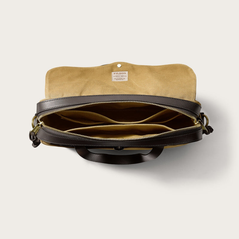 Rugged twill original briefcase by Filson | Tan (Beige)