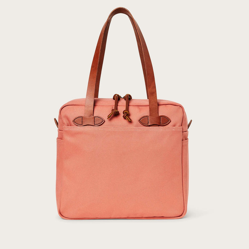 Rugged twill tote bag with zipper by Filson | Cedar red (Red)