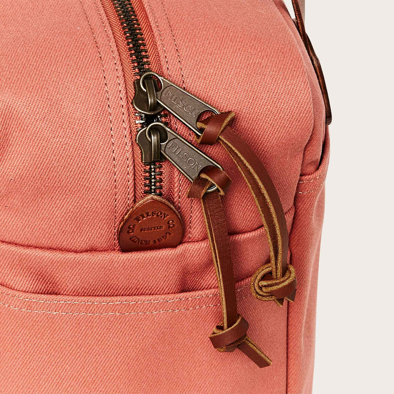 Rugged twill tote bag with zipper by Filson | Cedar red (Red)
