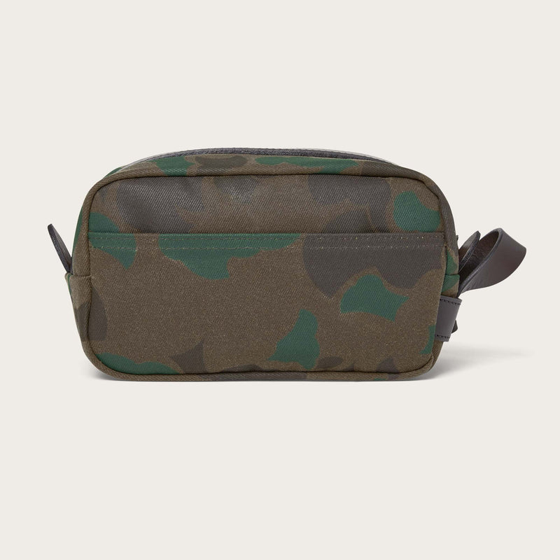 Waxed rugged twill travel kit par Filson | Dark wax shrub camo (Grey)