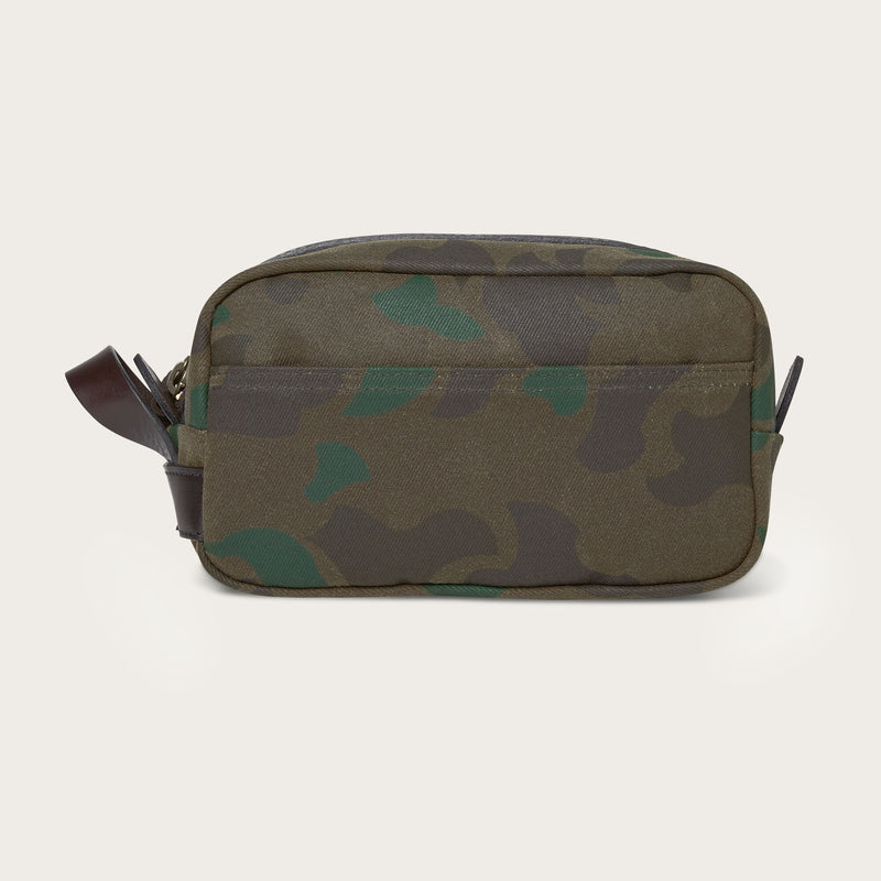 Waxed rugged twill travel kit par Filson | Dark wax shrub camo (Grey)
