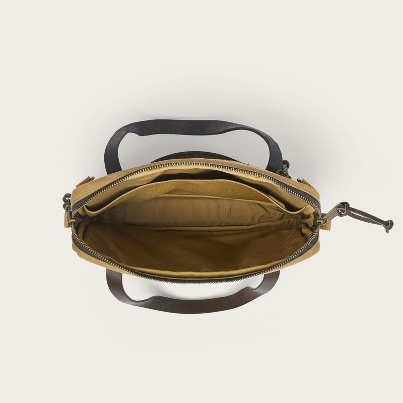 Rugged twill compact briefcase par Filson | Tan (Beige)