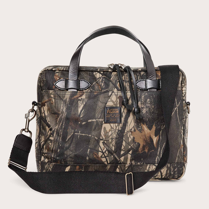 Tin cloth compact briefcase par Filson | Realtree hardwoods camo (Brown)