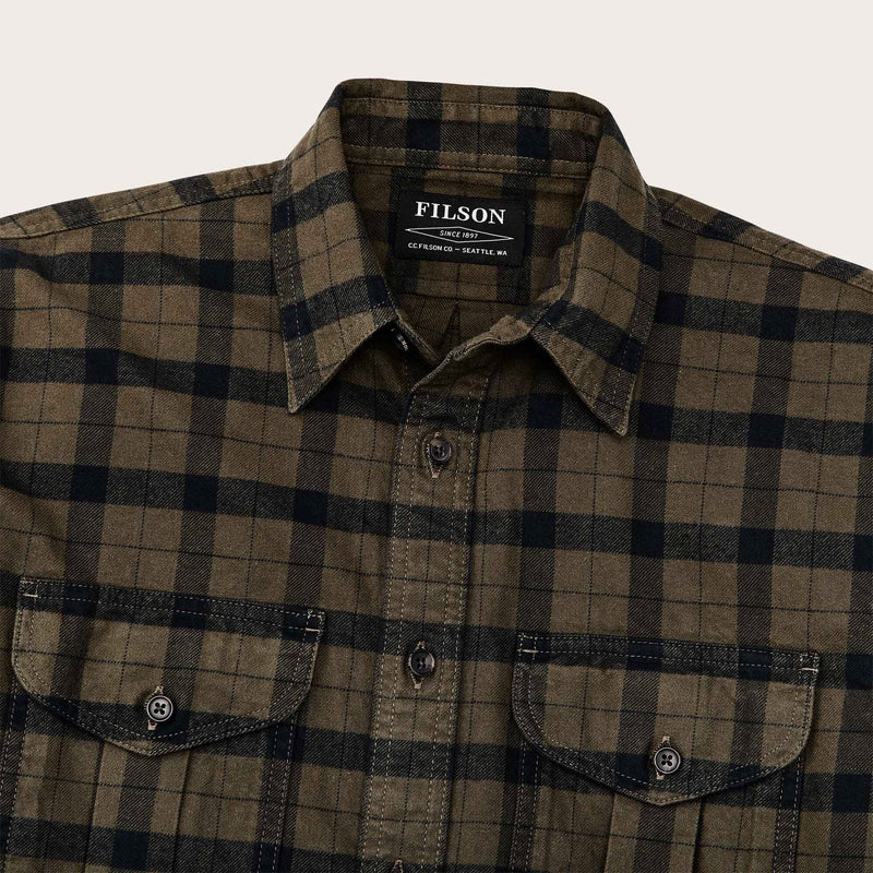 Alaskan guide shirt by Filson | Otter green black (Green)