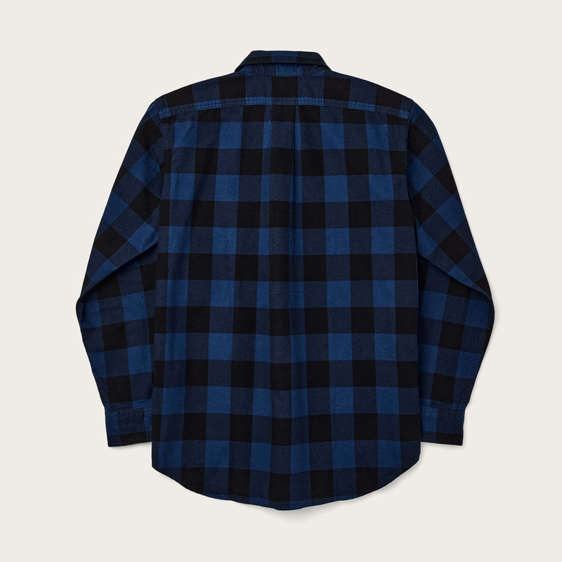 Field flannel shirt by Filson | Cobalt black buffalo (Blue)