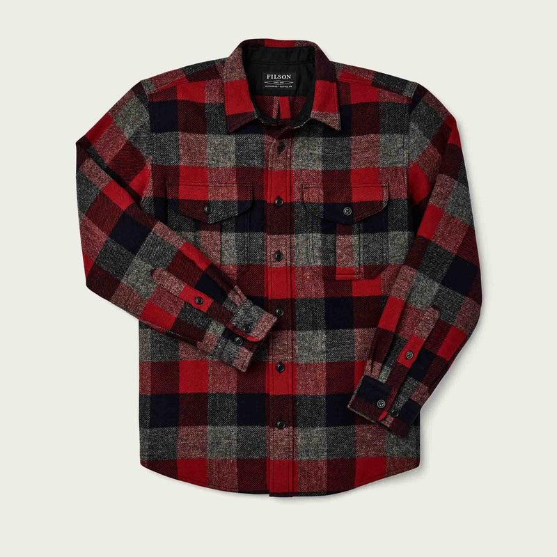 Northwest wool shirt par Filson | Red navy charcoal (Red)