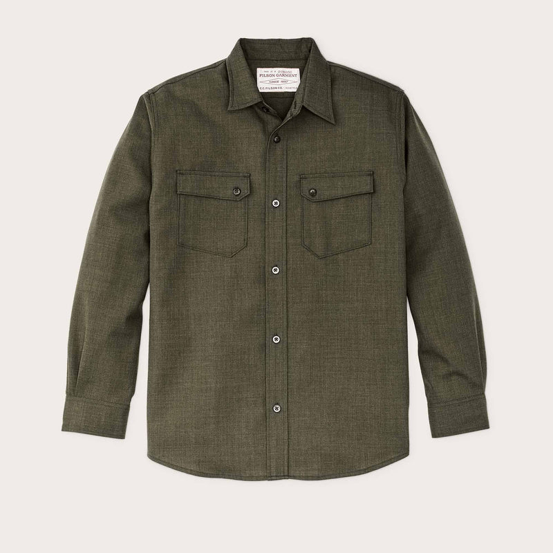 Worsted wool guide shirt by Filson | Forest green heather (Green)