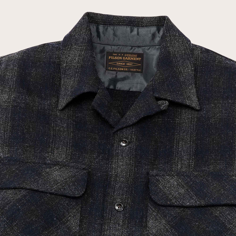 Buckner wool camp shirt by Filson | Navy ink ombre (Blue)