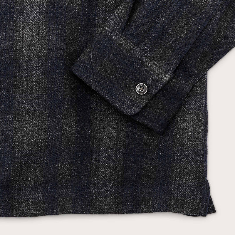 Buckner wool camp shirt by Filson | Navy ink ombre (Blue)