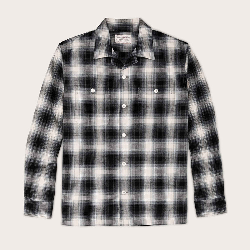 Elk heights camp shirt par Filson | Black / gray shadow plaid (Black)