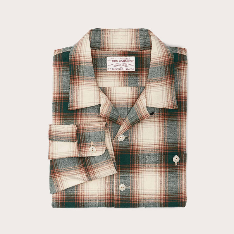 Elk heights camp shirt par Filson | Rust / pine grove plaid (Multicolour)