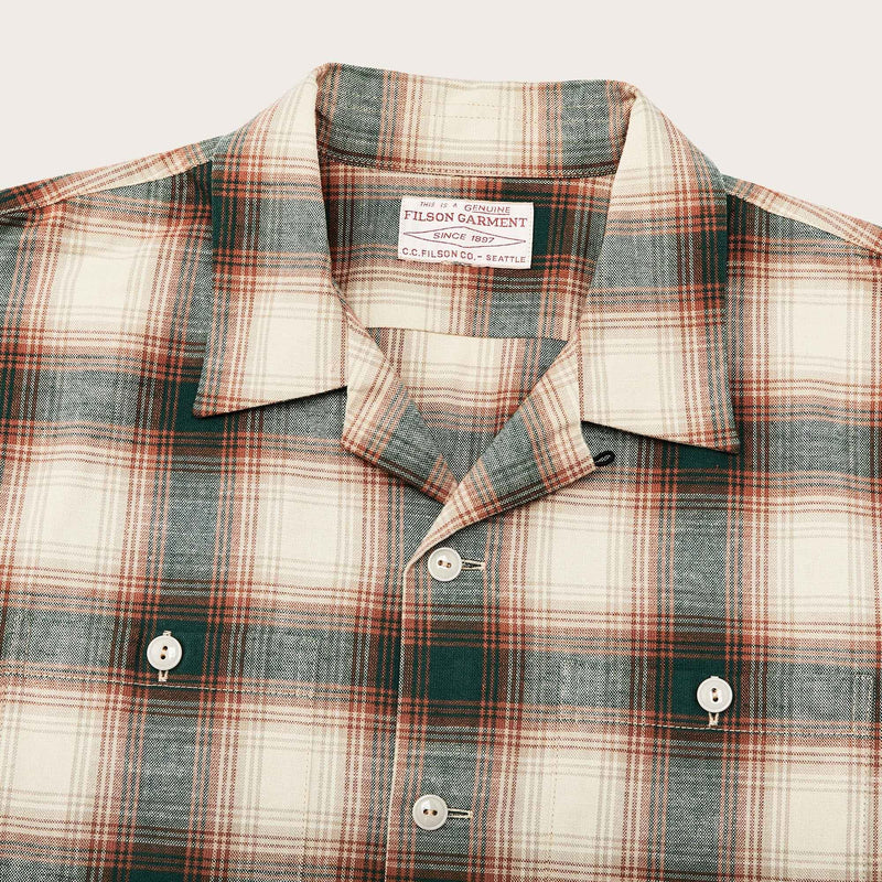 Elk heights camp shirt par Filson | Rust / pine grove plaid (Multicolour)
