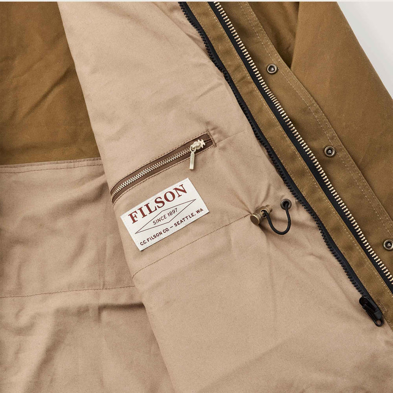 Tin cloth field jacket par Filson | Dark tan (Beige)