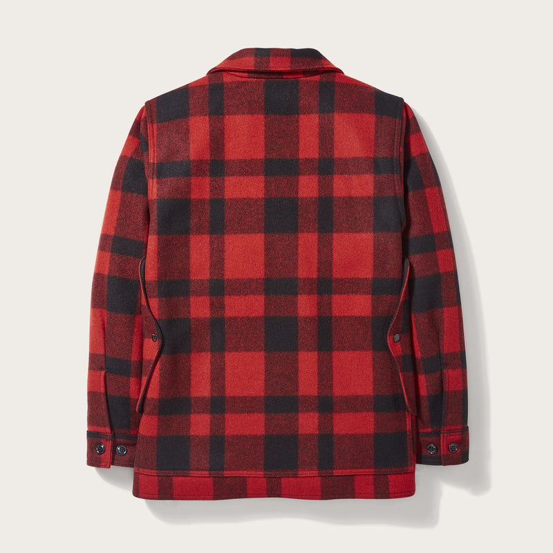 Mackinaw wool cruiser jacket par Filson | Red black plaid (Red)