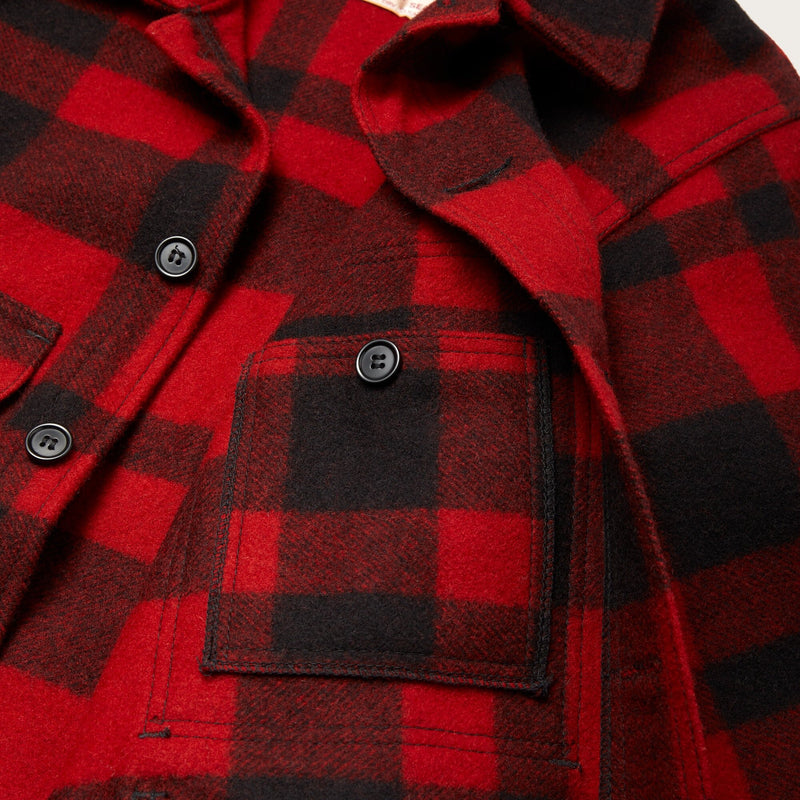 Mackinaw wool cruiser jacket par Filson | Red black plaid (Red)