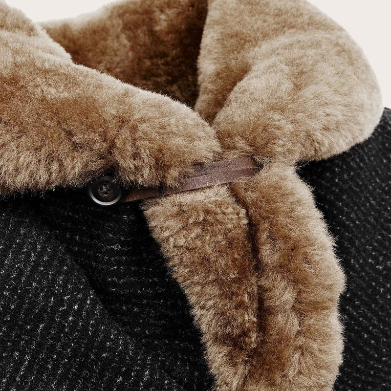 Lined mackinaw wool packer coat by Filson | Black charcoal rope (Grey)