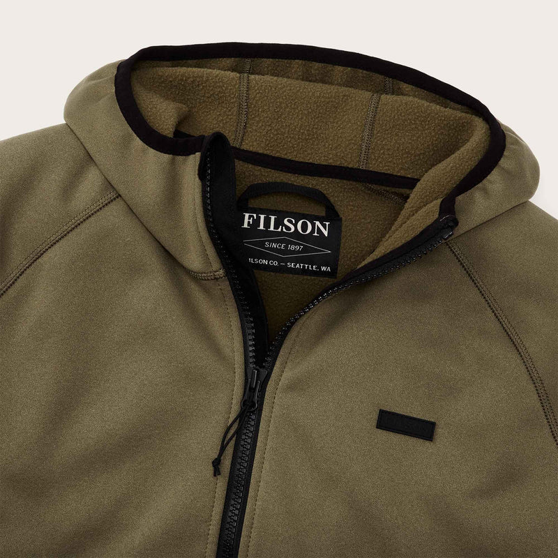 Granite spire fleece pullover par Filson | Field olive (Green)