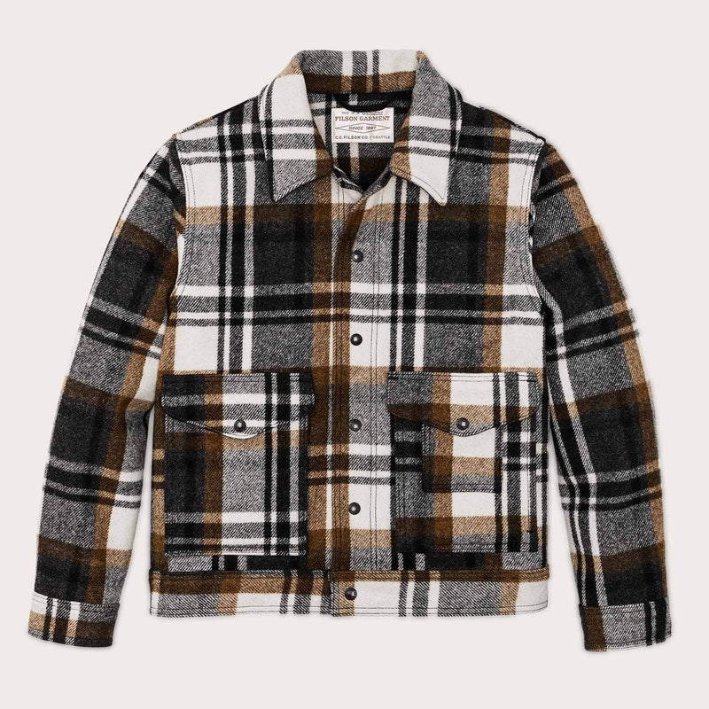 Mackinaw wool work jacket par Filson | Blue coal / copper heather plaid (Multicolour)